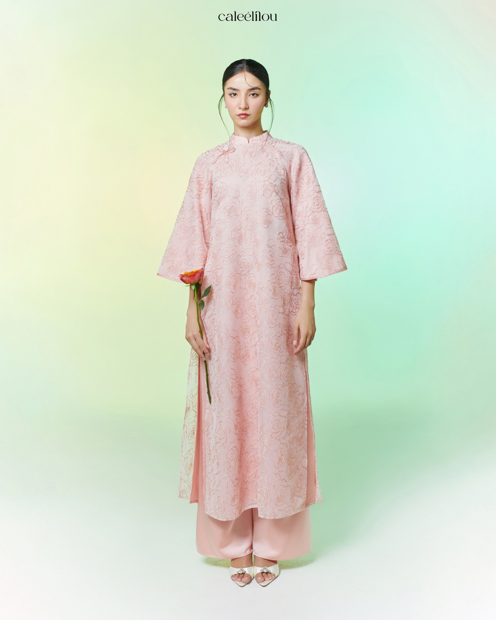 Áo Dài Nghi Hồng